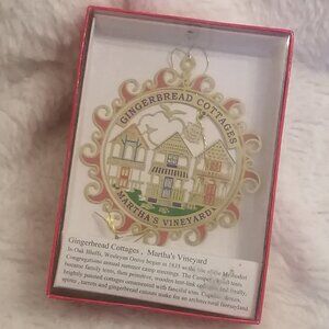Collectible Gold Plated Brass Souvenir Ornament-- Martha's Vineyard